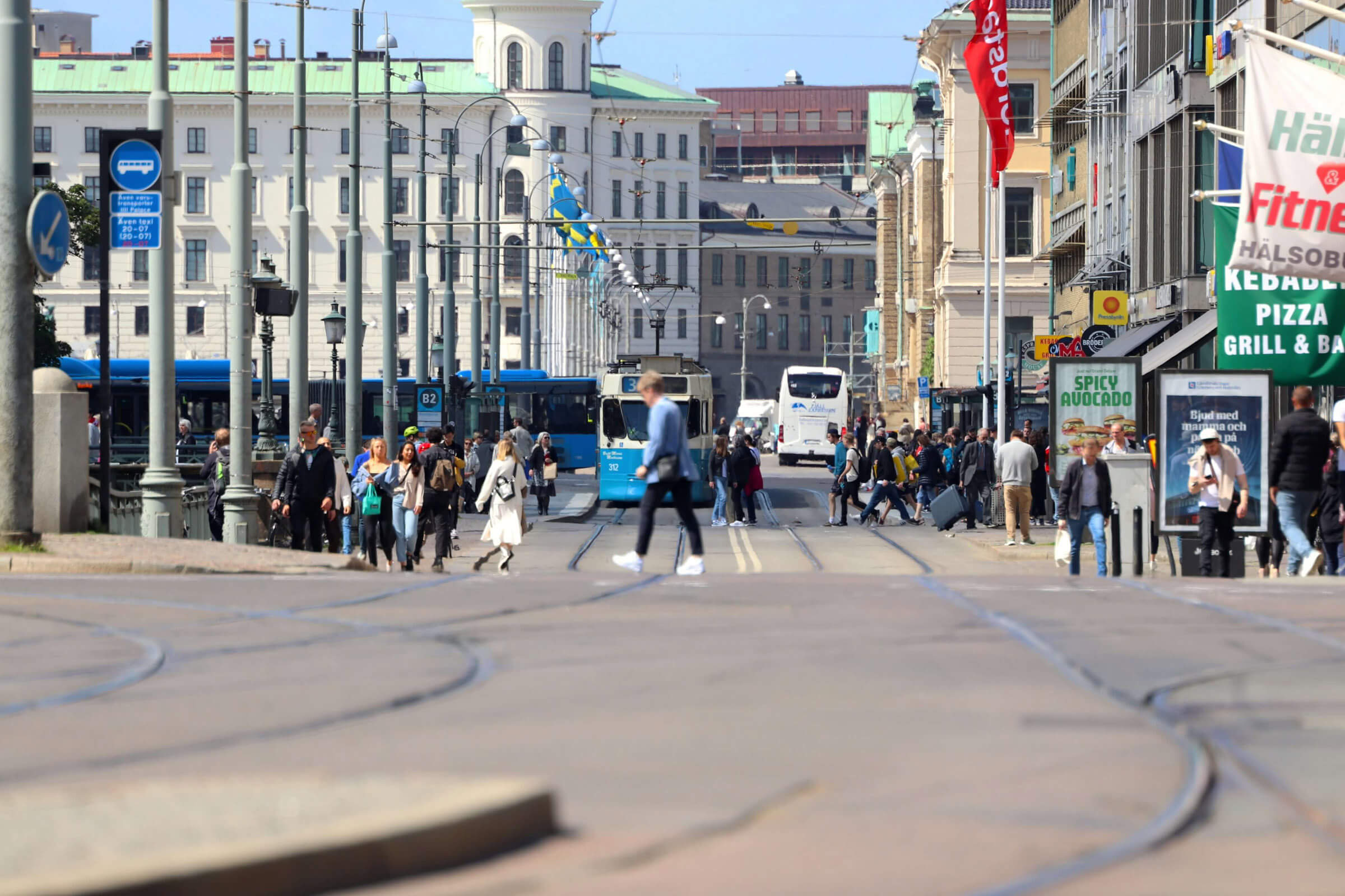 Street foto göteborgs innerstad.