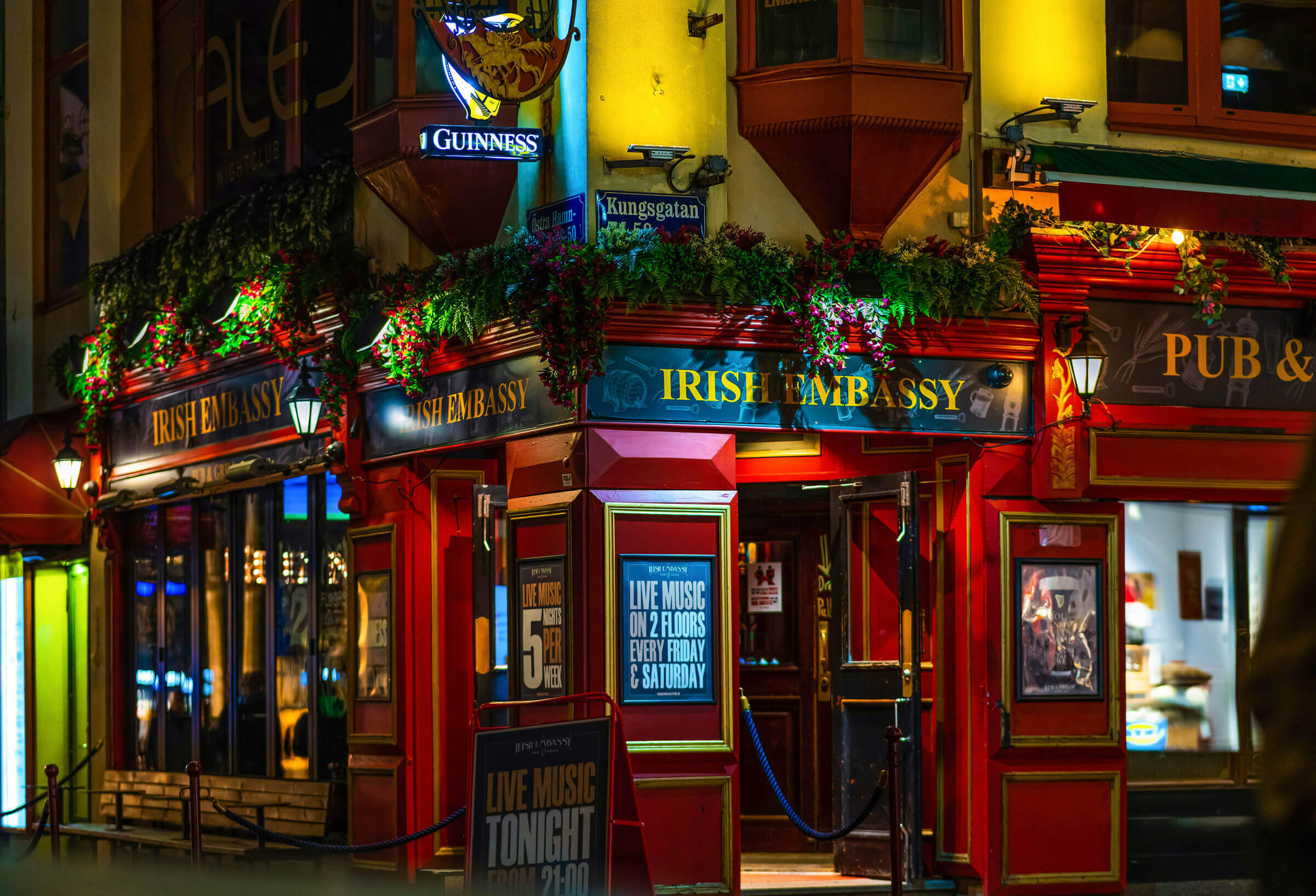 Bild på Irish pub i Göteborg tagen av en fotograf.