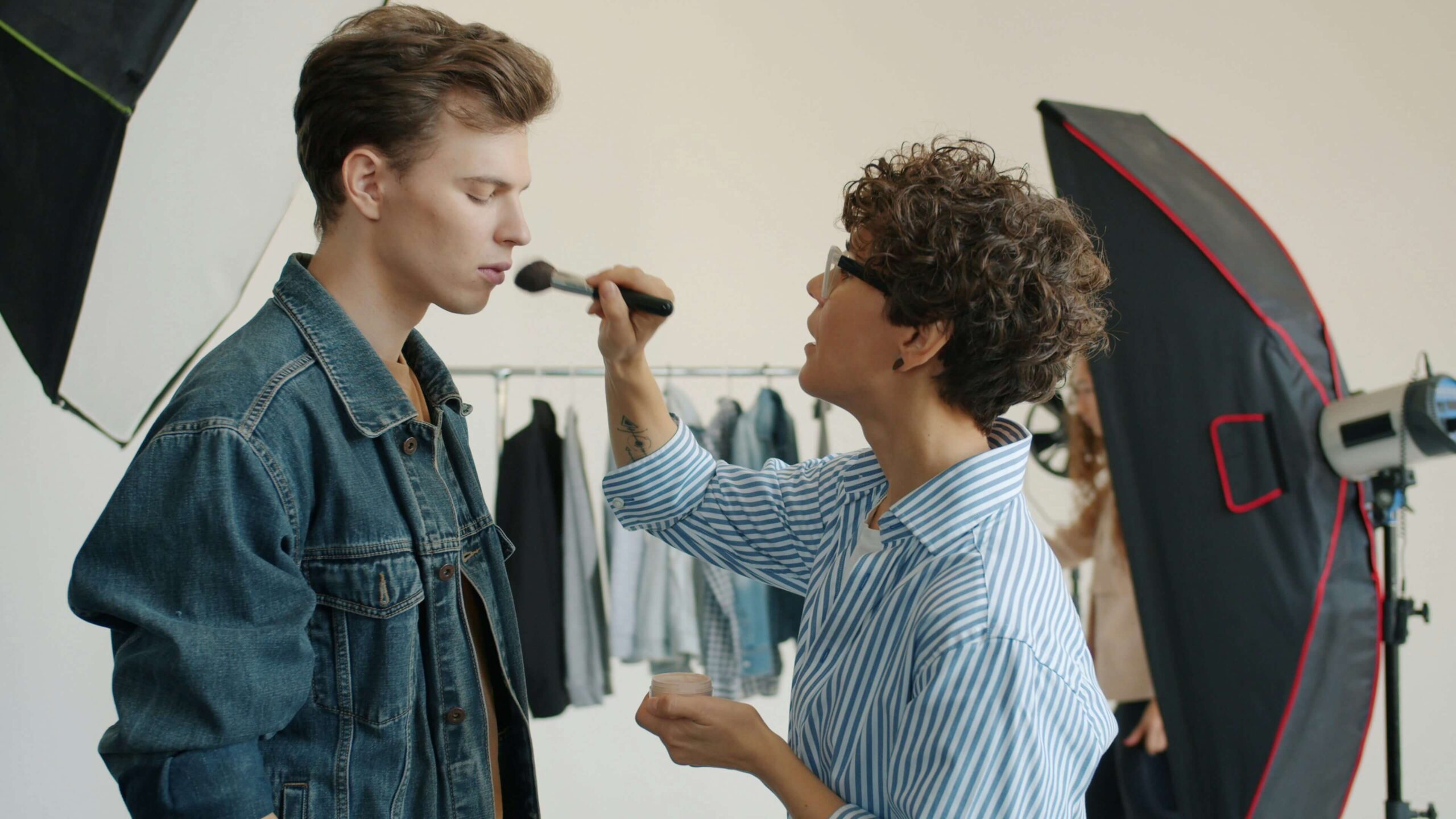 Modell fotografering studio